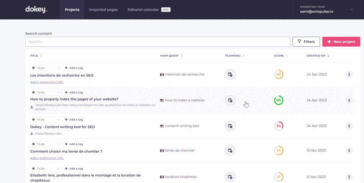 assign project