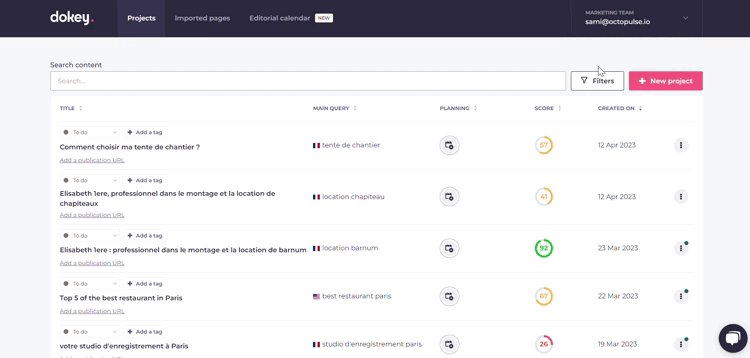 import page